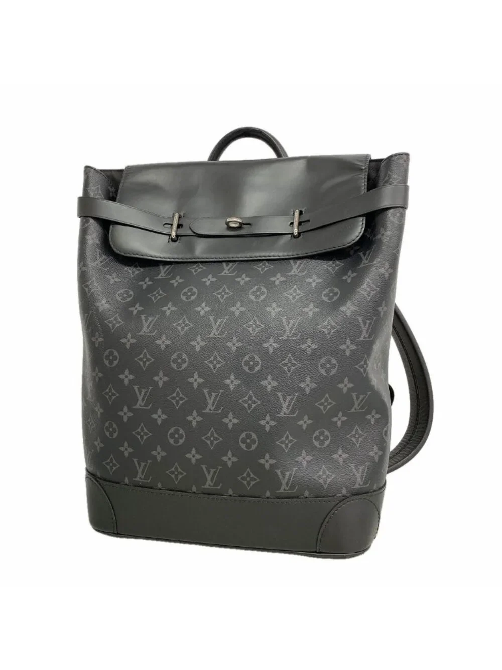 Louis Vuitton Backpack Monogram Eclipse Steamer Black